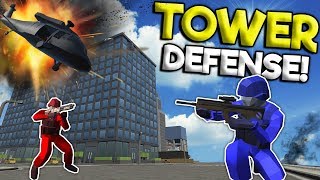 HUGE TOWER DEFENSE CITY BATTLE amp AIRSTRIKE MOD  Ravenfield Gameplay  Airstrike A10 Mod [upl. by Tedmund]