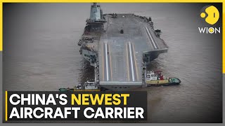 Chinas first Super Carrier heads to sea  World News  WION [upl. by Minnnie]