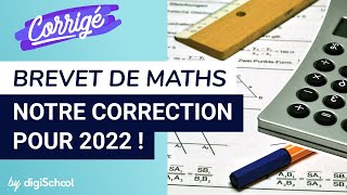 Corrigé du sujet de mathématiques du DNB 2022 [upl. by Ahsilif475]