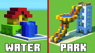 Minecraft Tutorial How To Make A Water Park quotWater Park Builds Hacksquot [upl. by Arri]