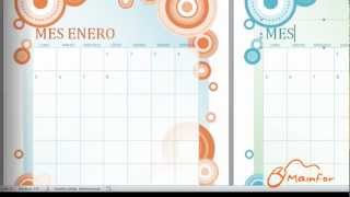 Tutorial Word  Creación de Calendarios [upl. by Meluhs]