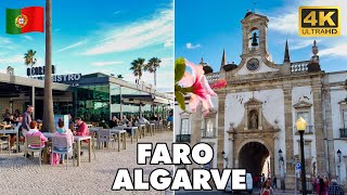 FARO Algarve Portugal 🇵🇹  Walking Tour 🏖️🚶 4K UHD  Joyoftraveler [upl. by Avert987]