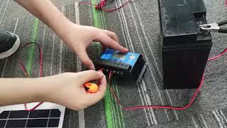 How to Connect solar controller with solar panel and battery [upl. by Uni]