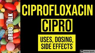 Ciprofloxacin Cipro  Uses Dosing Side Effects [upl. by Yna]