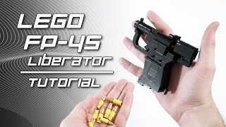 LEGO FP45 Liberator Pistol  Tutorial [upl. by Savill496]