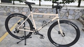 Steel Giant ATX 960 Rebuild amp Upgrades MTB to Light Gravel amp Touring Disc Brake Mods [upl. by Geirk]