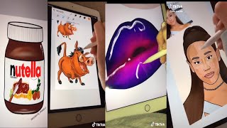 Procreate tiktok video compilation 2020  best procreate tiktok video compilation 2020Part2 [upl. by Xam]