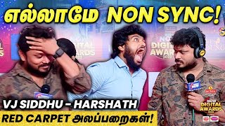 ஜாக்கெட்டுக்குள்ள கரப்பான் பூச்சியா அலப்பறை செஞ்ச VJ Siddhu  TNN Digital Awards  Red Carpet [upl. by Bunce175]