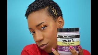 Curly Pixie Tutorial using Aunt Jackies Curl Lala  CurlFriends TV [upl. by Nealson]