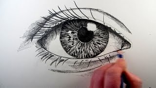 How To Draw A Realistic Eye Narrated Step by Step [upl. by Thibaud]