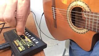 Korg Monotron Delay  Audio in Classic Guitar [upl. by Idola965]