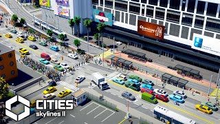 I Built 7 Custom Light Rail Stations in Cities Skylines 2 [upl. by Yuzik]