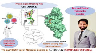 ProteinLigand Docking with Autodock follow the tutorial and perform docking with 100 confidence [upl. by Lily304]