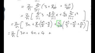 EXAMPLE Finding an integral using upper and lower sums in terms of n [upl. by Oflodur612]