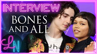 Taylor Russell on In Sync with Timothée Chalamet Making Bones and All [upl. by Morey]