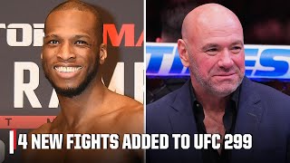 Dana White announces Michael “Venom” Page vs Kevin Holland amp other fights for UFC 299  ESPN MMA [upl. by Sauder]