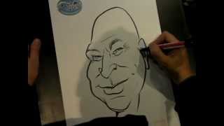 Live Caricature By Mick Hollinworth At Featherstone Rovers [upl. by Den734]