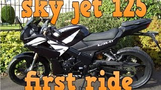 2013 SKYJET 125 FIRST RIDE [upl. by Rednave]