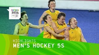 Australia Win Mens Hockey 5s Gold  Highlights  Nanjing 2014 Youth Olympic Games [upl. by Bowles]