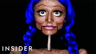 Makeup Artist Transforms Into A Puppet [upl. by Catherine]