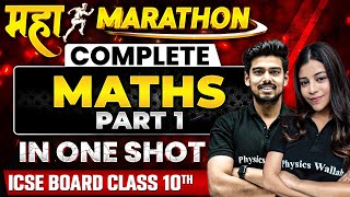 Complete 𝐌𝐀𝐓𝐇𝐒 PART1 in One Shot  Most Important PYQs amp Concepts  ICSE Boards  Class 10th [upl. by Pelagias]