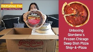 Unboxing Giordanos Frozen Pizza [upl. by Hna]