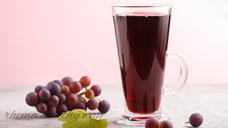 Grape Juice recipe  How to make grape juice at home  Summer juicing recipes [upl. by Yeznil]