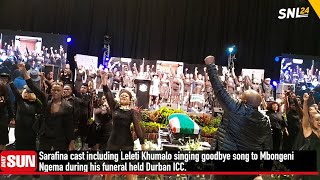 Sarafina cast Leleti Khumalo sing farewell to Dr Mbongeni Ngema [upl. by Asirehc]