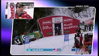 Bode Miller Kitzbühel DH 2008 in HD High Definition [upl. by Trici590]