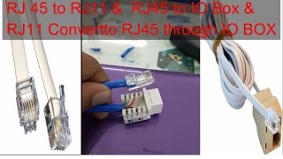 How to convert Rj45 to RJ11 or Rj11 to Rj45 [upl. by Dremann]