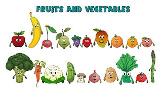 Learn about Fruits and vegetables  Fruits and vegetablesLesson for KidsPreschool Learning [upl. by Lola]