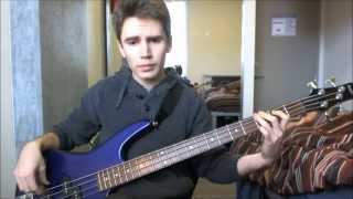 Deep Purple  Smoke On The Water Bass Cover [upl. by Hermine]