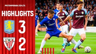 HIGHLIGHTS  Aston Villa 32 Athletic Club  Amistosos 202425 [upl. by Ornie]