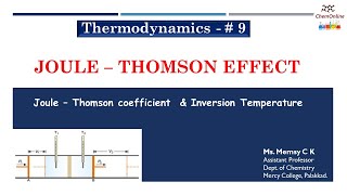 JouleThomson Effect [upl. by Aihseyt]