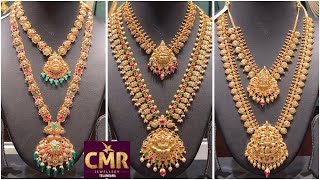 Matching Necklace amp Haram for Traditional Attire  LightWeight Necklace amp Haram Collection  CMR [upl. by Maletta98]