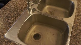 Clogged Drain  How to unclog a clogged kitchen sink easy fix [upl. by Ignatzia]