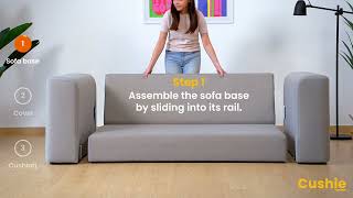 Cushie Sleeper Sofa Assembly Video [upl. by Kass]