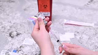 Pregnyl Intramuscular Injection Meded Instructional Video by ReUnite Rx  Spanish [upl. by Ilan]