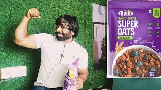 Alpino peanut butter SUPER OATS chocolate review review alpino oats peanutbutter gym gymdiet [upl. by Tesler]