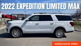 2022 Ford Expedition Limited MAX  walkaround video [upl. by Licec]