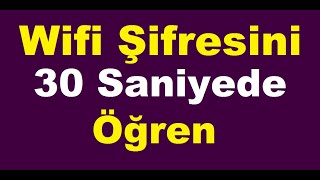 wifi şifresini nasıl görebilirim [upl. by Ivy]