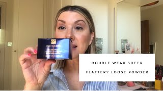 Double Wear Sheer Flattery Loose Powder  Review amp Demo [upl. by Ail]