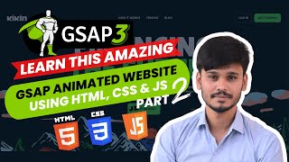 🚀 GSAP Animation Website  GSAP Tutorial  GSAP  Part 2 [upl. by Drandell566]