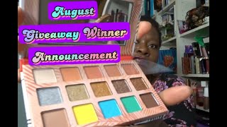 Announcing August 2024 Giveaway Winner [upl. by Hillhouse]