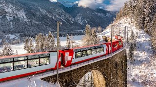 The Glacier Express Switzerland  Full Train Journey Series  Part 2  4k 60fps [upl. by Jamille]