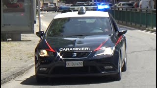 Fiat Bravo  Seat Leon Carabinieri Cosenza in emergenza  Italian Military Police responding code 3 [upl. by Nahgeam]