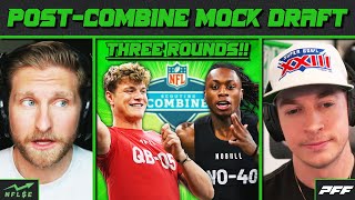 3ROUND POSTCOMBINE MOCK DRAFT  NFL Stock Exchange [upl. by Trebloc]