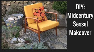 DIY Sessel Restaurieren Midcentury Sessel Makeover [upl. by Doig]