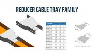 Create Cable Tray Reducer Cover Family Revit [upl. by Hseham]