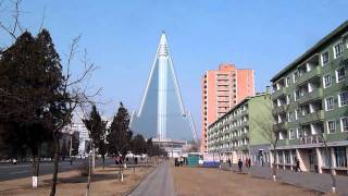 Ryugyong Hotel  Pyongyang North Korea [upl. by Kabob]